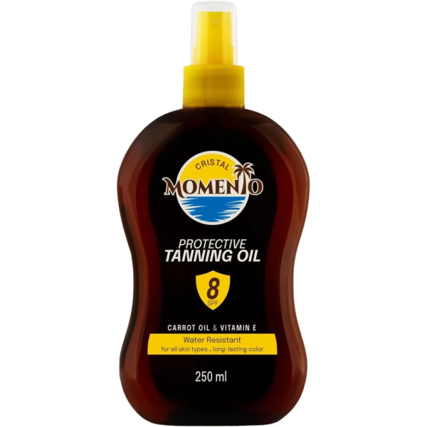 مومينتو | زيت التسمير العميق مع معامل الحمايه 8 | 250مل