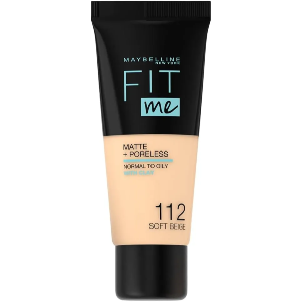 ميبلين | كريم اساس فت مي مات اند بورلس لون 112 بيج ناعم | 30مل