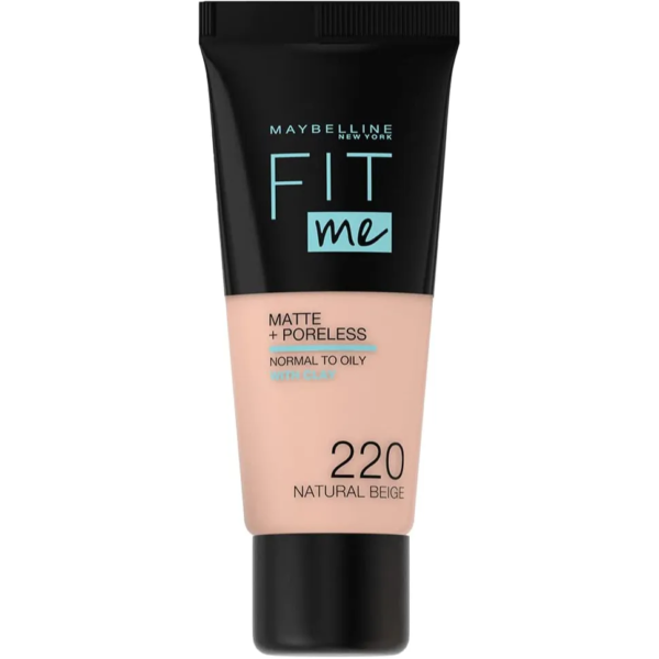 ميبيلين | كريم اساس للوجه نيويورك فيت مي غير لامع مع خافي مسام 220 ناتشورال بيج | 30مل