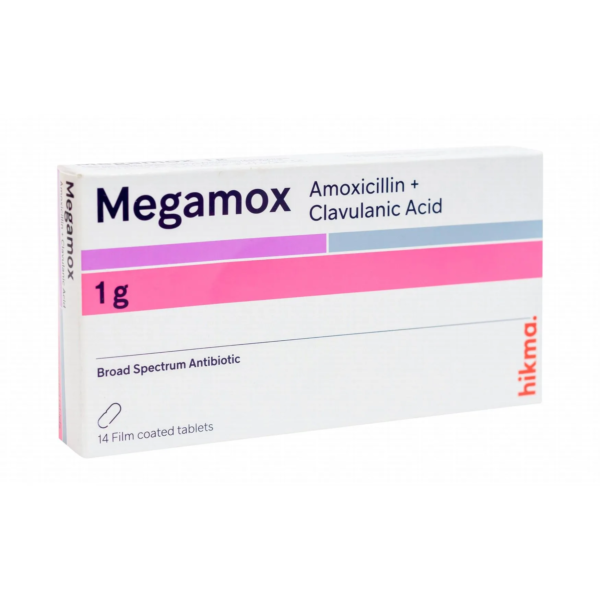 ميجاموكس مضاد حيوي 1جم | 14 قرص