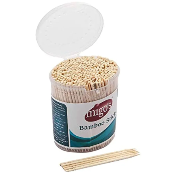 ميجو | أعواد أسنان من الخيزران | 400 عود أسنان