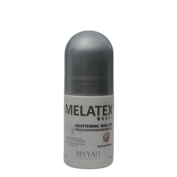 ميلاتكس | رول اون مزيل لرائحة العرق ومفتح للبشرة برائحة غزل البنات | 40مل