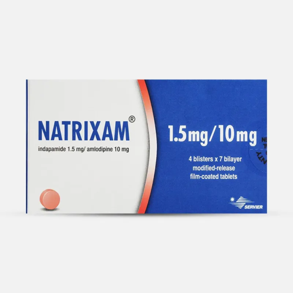 ناتريكسام لعلاج أمراض ضغط الدم 1.5/10مج | 28 قرص
