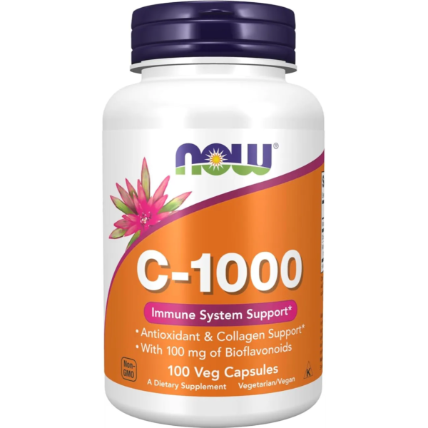 ناو | فيتامين سي 1000 | 100مجم | 100 كبسولة نباتية