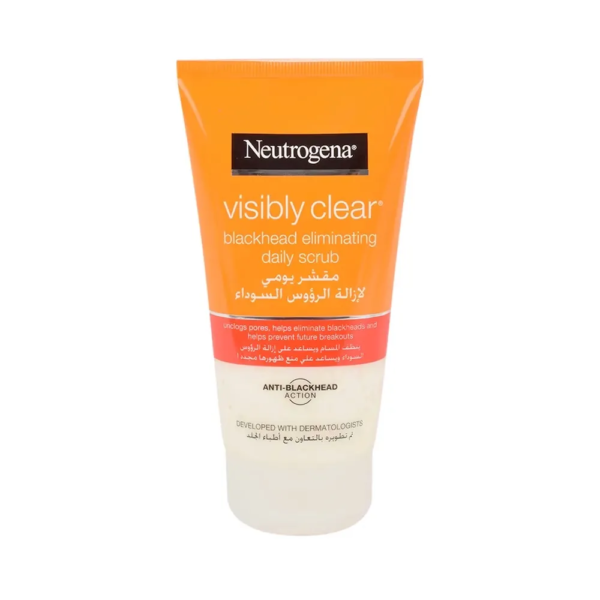 نيتروجينا | مقشر الوجه شفاف واضح يزيل الرؤوس السوداء | 150مل