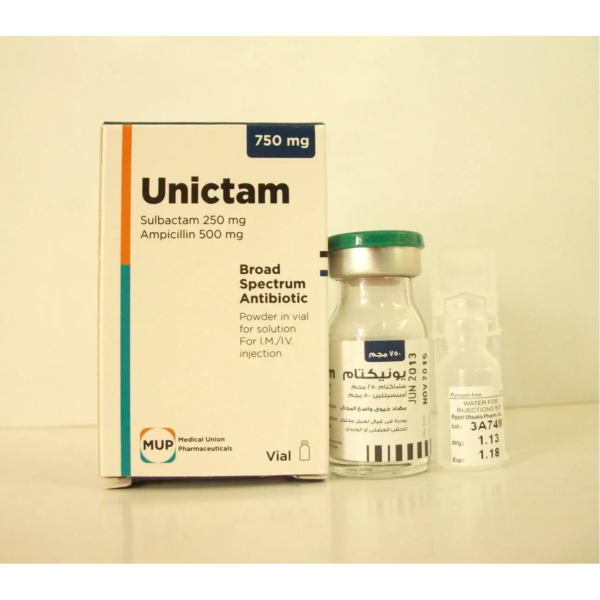 يونيكتام مضاد حيوي 750مج | 1 حقنة